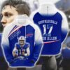 Sports American Football Nfl Buffalo Bills Josh Allen Usa Sport All Over Print Hoodie 3D 2 0