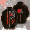 Sports American Football Nfl Cleveland Browns Usa Sport All Over Print Hoodie 3D 5 0