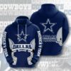 Sports American Football Nfl Dallas Cowboys Usa Sport All Over Print Hoodie 3D 2 0