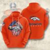 Sports American Football Nfl Denver Broncos Usa All Over Print Hoodie 3D 0