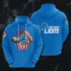 Sports American Football Nfl Detroit Lions Usa Sport All Over Print Hoodie 3D 1 0