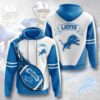 Sports American Football Nfl Detroit Lions Usa Sport All Over Print Hoodie 3D 4 0