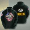 Sports American Football Nfl Green Bay Packers Usa Sport All Over Print Hoodie 3D 1 0