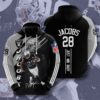 Sports American Football Nfl Las Vegas Raiders Josh Jacobs Usa Hoodie 3D 0