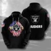 Sports American Football Nfl Las Vegas Raiders Usa All Over Print Hoodie 3D 0