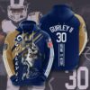 Sports American Football Nfl Los Angeles Rams Todd Gurley Ii Usa Hoodie 3D 0