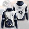 Sports American Football Nfl Los Angeles Rams Usa Sport All Over Print Hoodie 3D 2 0