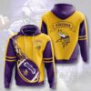 Sports American Football Nfl Minnesota Vikings Usa Sport All Over Print Hoodie 3D 4 0