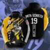 Sports American Football Nfl Pittsburgh Steelers Juju Smithschuster Usa Hoodie 3D 0