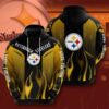 Sports American Football Nfl Pittsburgh Steelers Usa Sport All Over Print Hoodie 3D 2 0