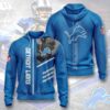 Sports American NFL Detroit Lions 3D All Over Print Zip up Hoodie Option 1