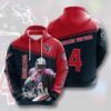 Sports American NFL Houston Texans Deshaun Watson 3D All Over Print Zip up Hoodie Option 1