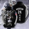Sports American NFL Las Vegas Raiders Charles Woodson 3D All Over Print Zip up Hoodie Option 1