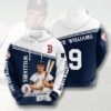 Sports Baseball Mlb Boston Red Sox Ted Williams Usa Hoodie 3D 0