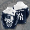 Sports Baseball Mlb New York Yankees Usa Skull Hoodie 3D 0