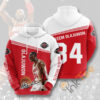 Sports Basketball Nba Houston Rockets Hakeem Olajuwon Usa Hoodie 3D 0