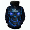 St. Louis Blues Halloween Hoodie 3D Skulls Pullover Style #1 St Louis Blues Halloween Hoodie 3D Skulls Pullover Style 1 0