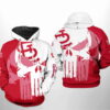 St Louis Cardinals MLB Team Skull 3D Hoodie Zipper Hoodie 0