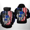 St. Louis Blues NHL US FLag Team 3D All Over Print Zip up Hoodie Option 1