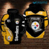 Steelers Hoodie 3D NFL Football Yellow Logo Pittsburgh Steelers Gift Steelers Hoodie 3D NFL Football Yellow Logo Pittsburgh Steelers Gift 0