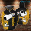 Steelers Hoodie 3D Snoopy Black Gold Pittsburgh Steelers Gift Steelers Hoodie 3D Snoopy Black Gold Pittsburgh Steelers Gift 0