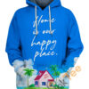 Sunset Kame House Hoodie 3D 0
