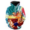Super Saiyan Blue Kaioken Goku Dragon Ball Super Apparel Hoodie 3D 0