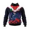 Sydney Roosters 3D Hoodie Zip Hoodie NRL 3D All Over Print Hoodie Zip Hoodie 1