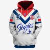 Sydney Roosters Jerseys 3D Hoodie Zip Hoodie NRL 3D All Over Print Hoodie Zip Hoodie 1