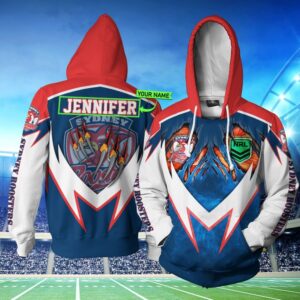 Sydney Roosters NRL Personalized 3D All Over Print Hoodie Add Your Custom Design to Show Your Team Spirit 1
