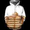 Syrup Pancakes Funny Foods Hoodie 3D 0