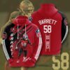 Tampa Bay Buccaneers Barrett NFL 3D All Over Print Zip up Hoodie Option 1