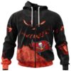 Tampa Bay Buccaneers Hoodie 3D Devil Eyes Gift for Fans Tampa Bay Buccaneers Hoodie 3D Devil Eyes Gift for Fans 0