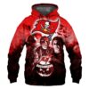 Tampa Bay Buccaneers Hoodie 3D Halloween Horror Night Gift for Fans 0