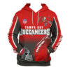 Tampa Bay Buccaneers Hoodie 3D Zip Hoodie Cute Flame Balls Graphic Gifts for Fans 0
