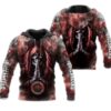 Tampa Bay Buccaneers Hoodie 3D Zip Hoodie Death Smoke Graphic Gifts for Fans 0