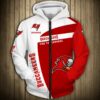 Tampa Bay Buccaneers Hoodie 3D Zip Hoodie Pullover Gift for Fans 0