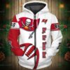 Tampa Bay Buccaneers Nfl 3D All Over Print Zip Up Hoodie Option Tampa Bay Buccaneers NFL 3D All Over Print Zip up Hoodie Option 1