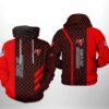 Tampa Bay Buccaneers NFL Team Pattern Mix 3D All Over Print Zip up Hoodie Option 1