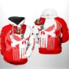 Tampa Bay Buccaneers NFL Team Skull 3D All Over Print Zip up Hoodie Option 1