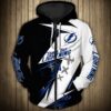 Tampa Bay Lightning Hoodie 3D Thunder Design Pullover Nhl Tampa Bay Lightning Hoodie 3D Thunder Design Pullover Nhl 0