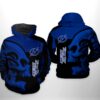 Tampa Bay Lightning NHL Skull 3D All Over Print Zip up Hoodie Option 1