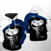 Tampa Bay Rays MLB Skull Punisher 3D Hoodie Zipper Hoodie 0