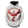 Team Valor Pokemon Go Pokemon Go Hoodie 3D 0