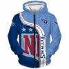 Tennessee Titans Hoodie 3D Pullover Zip Hoodie Nfl for Fans 0