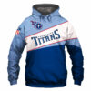Tennessee Titans Hoodie 3D Zip Hoodie Tennessee Titans Hoodie 3D Zip Hoodie 0