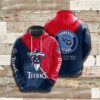 Tennessee Titans Nfl 3D All Over Print Zip Up Hoodie Option Tennessee Titans NFL 3D All Over Print Zip up Hoodie Option 1