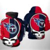 Tennessee Titans NFL Grateful Dead 3D All Over Print Zip up Hoodie Option 1
