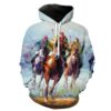 Thoroughbred Horse Triple Crown Hoodie 3D 0