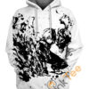 Todoroki Shoto Ink Splatt Hoodie 3D 0